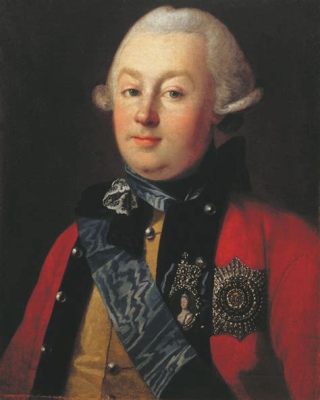 Portrait of Prince G.G. Orlov - 짜릿한 색감과 감정의 강렬함!